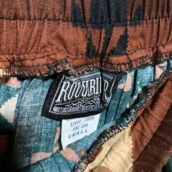 1994 Vintage Western Aztec Southwest Printed Cotton Maxi Full Circle Skirt Small - Picture 5 of 11